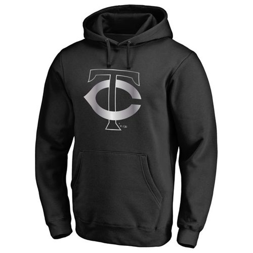 Minnesota Twins Platinum Collection Pullover Hoodie Black - Click Image to Close